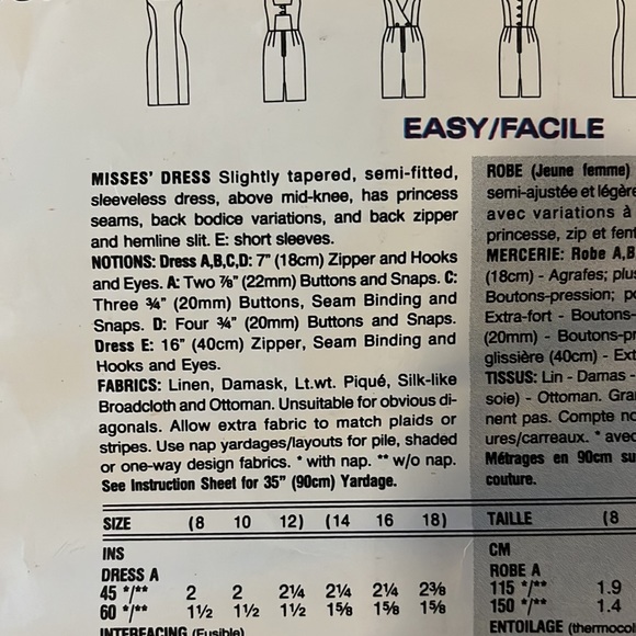 Vintage Dress Sewing Pattern: Vogue’s Basic Design - Picture 5 of 5